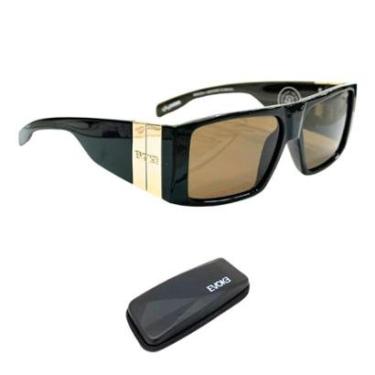 Imagem de Óculos de Sol Evoke New Bomber BRA12 Black Shine Gold Total-Unissex