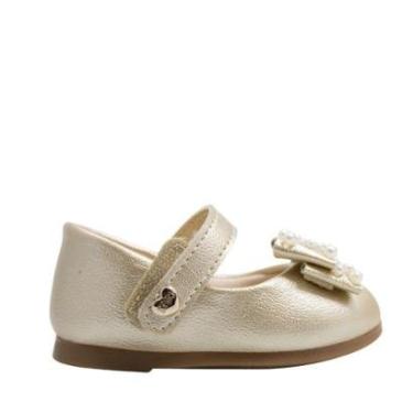 Imagem de Sapatilha Infantil Klin Couro Dourada-Unissex