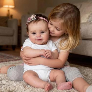 Imagem de Brastoy Bebê Reborn Boneca Menina Corpo de Silicone Pintado Realistic Original