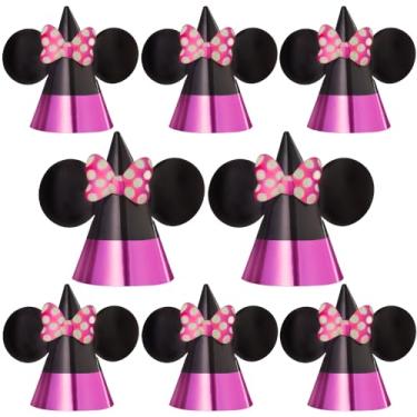 Imagem de Amscan 252492 Minnie Mouse Party Hats Paper Cone 8ct