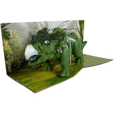 Imagem de Dinossauro Triceratops Interativo, Brinquedo Educativo com Som, Luz e Movimento, Modelo Sortido