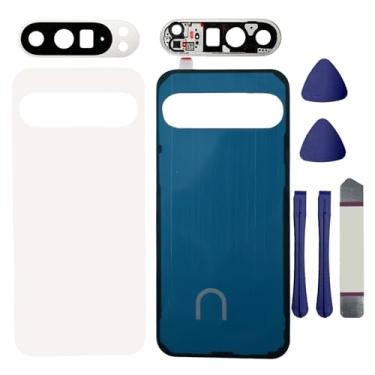 Imagem de Substituição de vidro traseiro para Pixel 9 Pro XL com lente de câmera traseira para Google Pixel 9 Pro XL 5G Capa traseira de vidro + fitas pré-instaladas + ferramentas (não adequado para Pixel 9/9