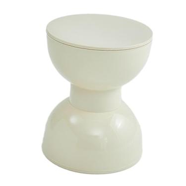 Imagem de WeiLaiKeQi Mesa lateral pequena para móveis internos, trocador de sapatos, mesa de centro minimalista e suave para sofá, cadeira e porta, Bege