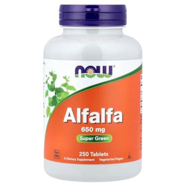 Imagem de NOW Foods - Superalimento Verde de Alfafa 650 mg - 250 comprimidos