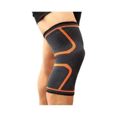 Imagem de Joelheiras Esportivas De Nylon Respirável Antiderrapante Para Homens E