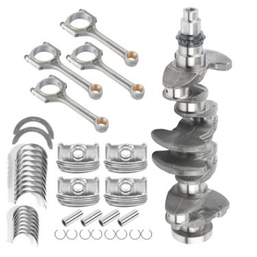 Imagem de Kessocco Kit de pistão e anéis da biela do virabrequim do motor 2.0 serve para Kia Soul Forte Forte5 Forte Koup 2.0L OEM 623V6-2EH00 23041-2E210 23510-2E001 21020-2E000 23060-2E000 0 2100 30-2E000