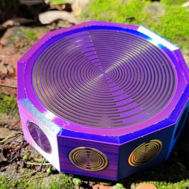 Imagem de Disco polarizador MWO Tesla de 12 x 4 cm, oscilador de várias ondas, bobina MWO de 24 voltas, atualize e melhore a cabeça redonda, energização da água e equilíbrio harmônico