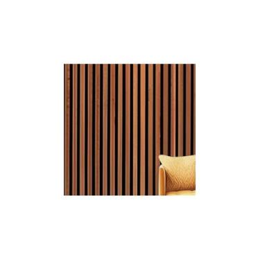 Imagem de Papel de Parede Adesivo PVC Estampa Madeira, 5m x 45cm, Autoadesivo, Rústico, 380g