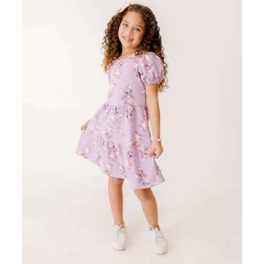Imagem de Vestido Infantil Estampa Angel Stitch Disney Tam 4 a 1-19069, Lilás, 1