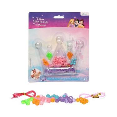 Imagem de Kit Miçangas Coloridas Bijuterias 125 Pçs Pulseira Princesa - Etitoys
