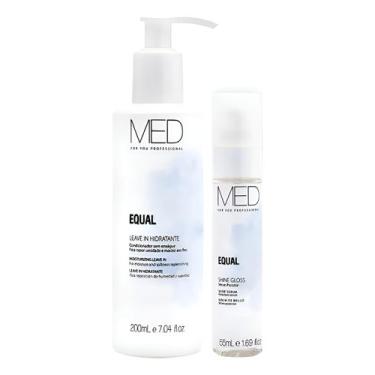 Imagem de Kit Equal Med For You Leave-in e Oléo Shine Reparador