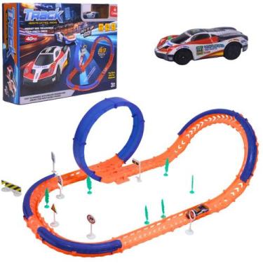 Imagem de Pista Carrinho de Corrida Alta Velocidade Loop 360 Luz 40 Peças - Cast