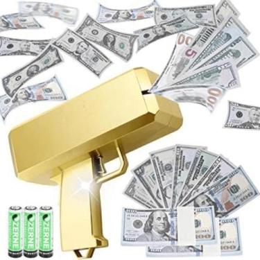 Imagem de Lança Notas Em Dinheiro Lançador Super Gun Festa Luxo - Imaginei Compr