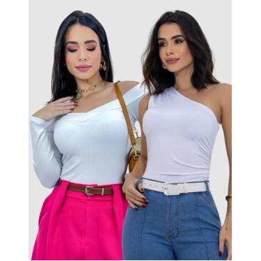 Imagem de Kit 2 Body Feminino Social Elegante Confortável Moda Tendência 2025 - 