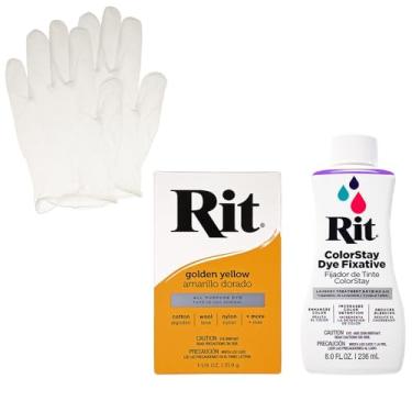 Imagem de Rit Dye Powder com conjunto de fixadores ColorStay – Kit tudo em um com luvas para reduzir o sangramento de cor