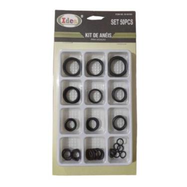 Imagem de Jogo Com 50 Anéis De Vedação De Borracha O-Ring 12 Tamanhos - Idea