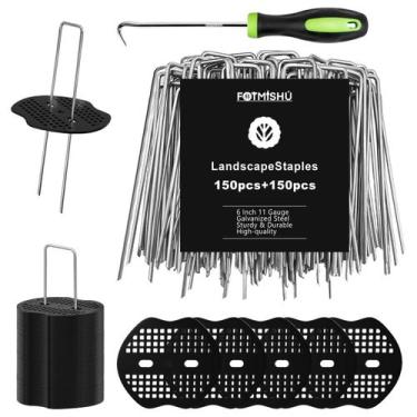 Imagem de Grapas para Paisajismo FOTMISHU 15 cm 150 unidades + 150 Juntas para J