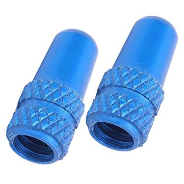 Imagem de KIMISS 2 Peças de Tampas de Válvula Presta Em Liga de Alumínio para Bicicletas, Capas Leves contra Poeira para Válvulas de Pneus, Acessórios de Ciclismo Atraentes e Funcionais (#2)