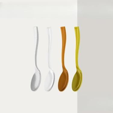 Imagem de Mini Colher Americana Com Pacote 20/40/80 Unidades Prata/Cristal/Bronze/Ouro (Colher Americana Prata,80)