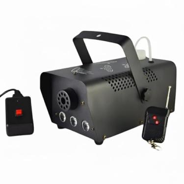Imagem de Máquina de fumaça automática, máquina de neblina com modo automático e controle remoto com fio para uso externo, casamento, interior, Halloween, festa e efeito de palco, tanque de 700W (220V)