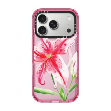 Imagem de CASETiFY Capa Impact para iPhone 17 Pro [fina/compatível com Magsafe/2,5 m. Proteção contra quedas de grau militar 4X] - Stargazer Lily - Rosa