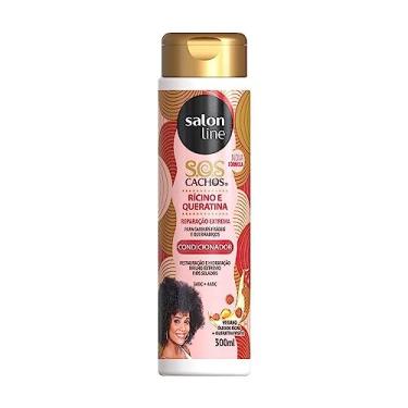 Imagem de Salon Line, Condicionador, SOS Cachos, Óleo de Rícino e Queratina, Vegano - Para Cabelos Cacheados e Crespos, 300ml