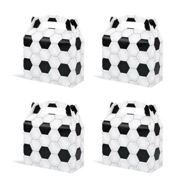 Imagem de Sumalon 36 caixas de lembrancinhas de festa com alças, caixas de doces dobráveis de papel de 15 cm, caixas de presente para aniversário, chá de bebê, casamento, decorações de artigos de festa infantil