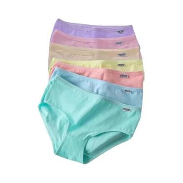 Imagem de Calcinhas De Algodão plus Size Para Mulheres, 7 Peças, Cor Sólida, Sem