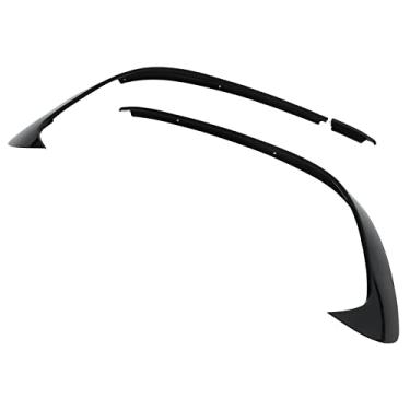 Imagem de Snsowed Guarnição do Divisor do Para-choque Dianteiro, Spoiler Preto Brilhante de 3 Unidades para A‑Class W176 AMG‑Line 2015‑2018, Feito de Material ABS Premium Com Excelente