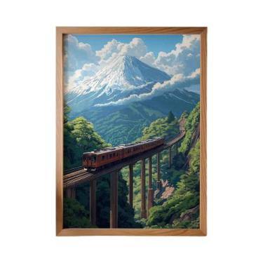 Imagem de Impressão Em Tela De Paisagem Japonesa Retrô Sem Moldura, Pôster De Fe