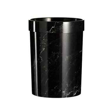 Imagem de Caixote do lixo de plástico com padrão de mármore escritório banheiro cozinha caixote do lixo sala de estar quarto caixote do lixo sem tampa Caixote do lixo estilo europeu