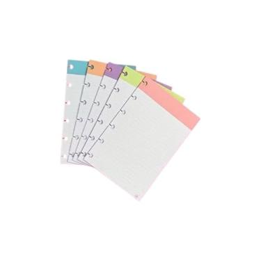 Imagem de Fichas Pautadas Vertical Colorida Caderno Discos
