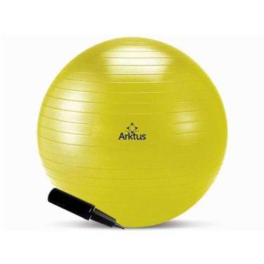 Imagem de Bola Suíça para Pilates Inflável com Bomba Anti-burst 45 cm - Arktus