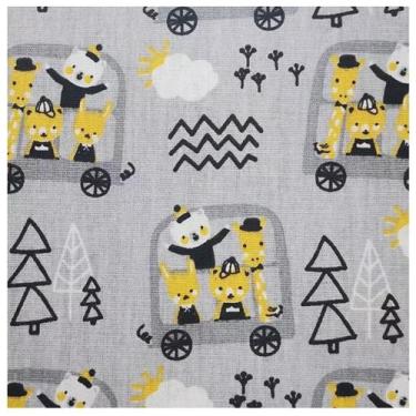 Imagem de Tecido tricoline family pet 1.50mts/larg cor cinza metro - CARRETEL