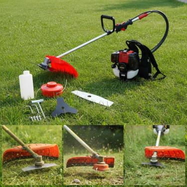 Imagem de Roçadeira Á Gasolina Costal 63cc 3hp 2 Tempos Profissional Nakasaki