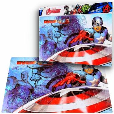 Imagem de Quebra Cabeça Capitão America Vingadores Marvel 63p Original - Etitoys