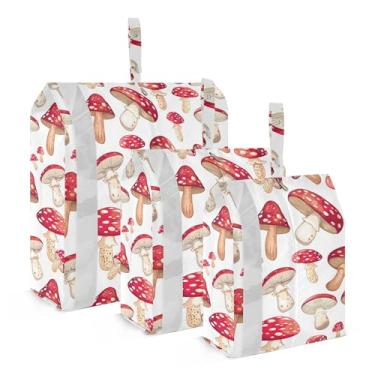 Imagem de xigua Cubos coloridos de embalagem de cogumelos para viagem, organizadores de bagagem leves, conjunto de viagem, à prova d'água, cubos de compressão para acessórios de viagem, 3 pacotes