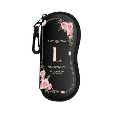 Imagem de Estojo De Óculos De Sol Unissex Leve Com Zíper Design De Letras A-Z Us