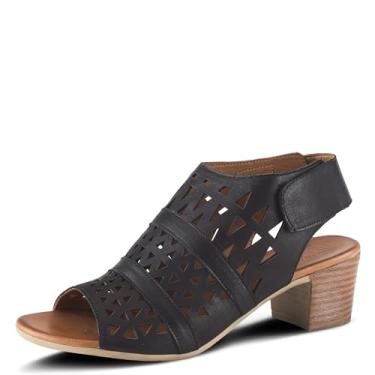 Imagem de Sandália de couro feminina estilo Dorotha Spring Step, Preto, 6.5-7
