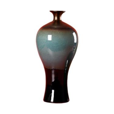 Imagem de Vaso de cerâmica ornamental, flores secas para sala de estar, vaso decorativo para arranjo de flores, vaso de varanda, vasos de flores