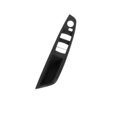 Imagem de Lhd rhd interior maçaneta da porta braço painel guarnição sem espelho botão dobrável Compatível com bmw série 5 (f10/f11) 51417225865(LHD Black)