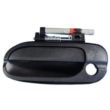 Imagem de Maçaneta de suporte para porta de carro maçaneta externa adequada para Nissan Apto para Sentra 2000-2006, dianteiro esquerdo e direito com textura preta (h e Rh 2 peças)