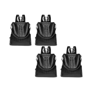 Imagem de Mochila Grande De Couro Impermeável Para Mulheres, Bolsa De Ombro Anti