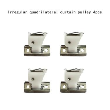 Imagem de Cadeados romanos de 4 peças, branco (4), acessórios de cortina, acessórios para persianas, acessórios para persianas.