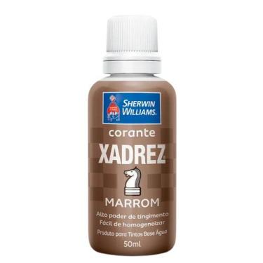 Imagem de KIT COR LIQ XADREZ MARROM 50ml  12und  XADREZ