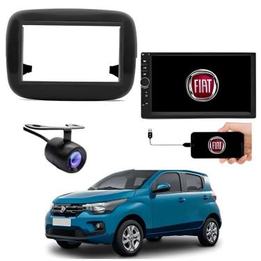 Imagem de Central Multimídia 2 Din Mp5 Fiat Mobi Câmera Moldura