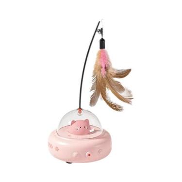 Imagem de Brinquedo Elétrico Recarregável Para Gatos: Varinha Interativa Com Pen