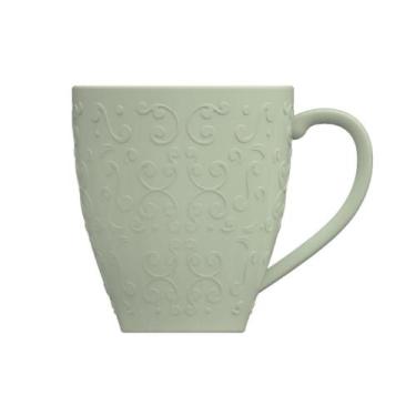 Imagem de Caneca Chá Café Tassel Verde Menta 310ml Germer Porcelanas