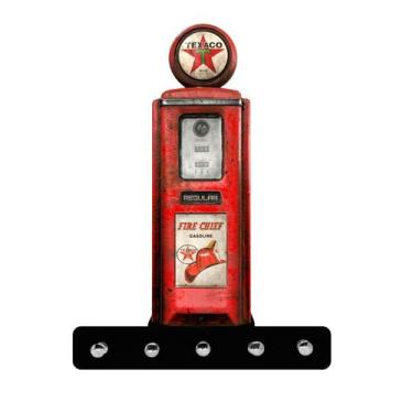 Imagem de Bomba Gasolina Texaco Porta Chaves Decoração Mdf Organizador - Decoras