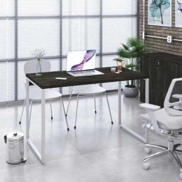 Imagem de Mesa de Escritorio Office Kuadra 120cm Est.Branca - Metalig